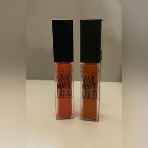 Maybelline matte liquid lipstick pair